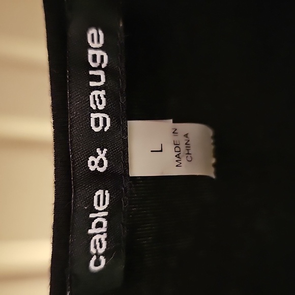 Cable & Gauge Black Tank Top with Leopard Ruffles - Picture 2 of 4